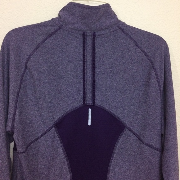 Champion 1/4 zip Long Sleeve Workout Top Ruffle - Picture 6 of 8